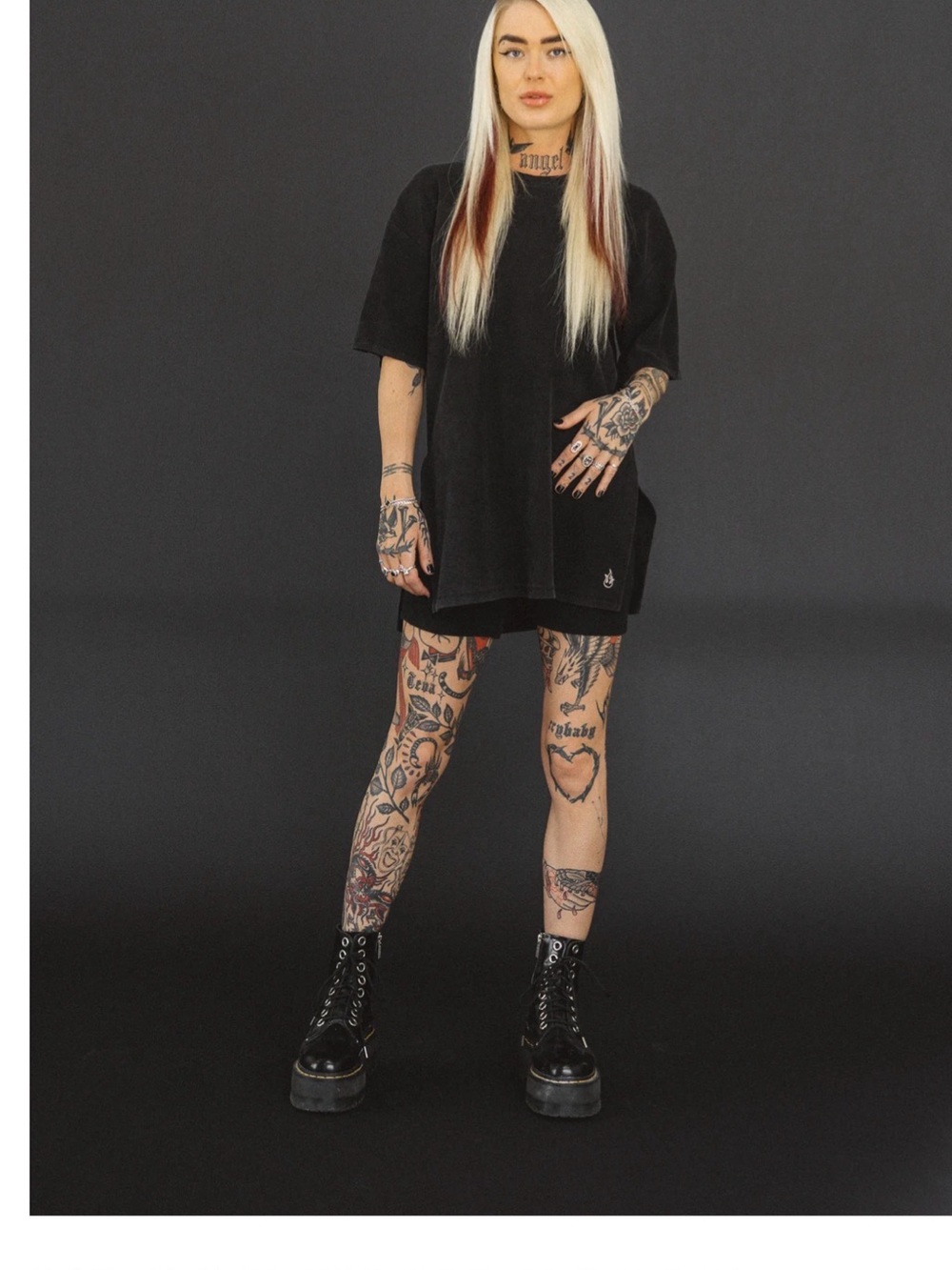 Classic Black Oversized Crew Tee